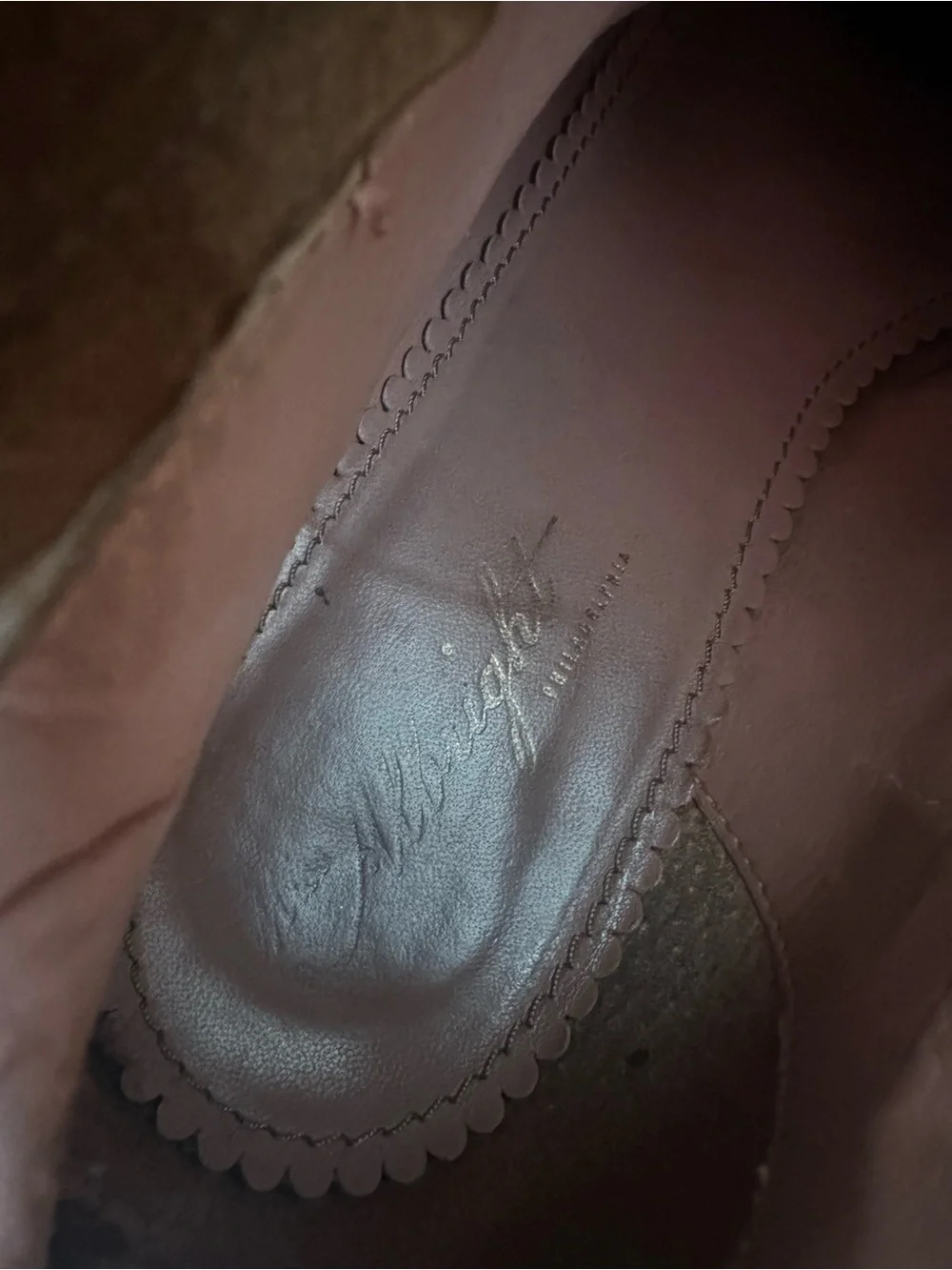 Miss Albright leather boots with ruffles